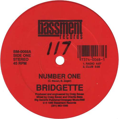 Bridgette - Number One | Bassment Records (BM-0068) - main