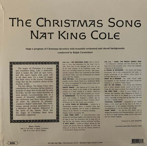 Nat King Cole - The Christmas Song | DOL (DOS761MB) - 2