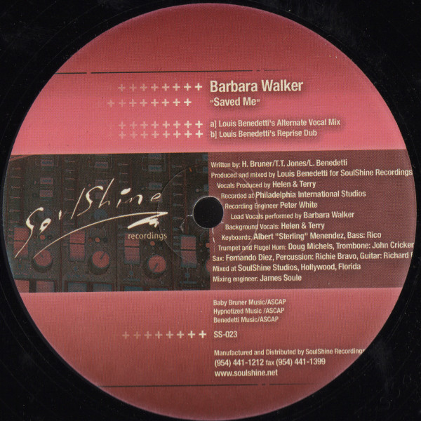 Barbara Walker - Saved Me | SoulShine Recordings (SS-023)