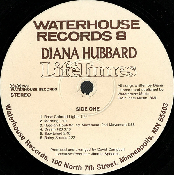 Diana Hubbard - LifeTimes | Waterhouse Records (Waterhouse Records 8) - 3