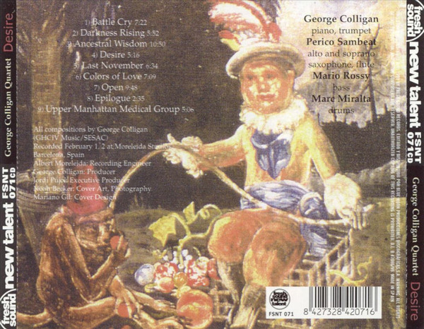 George Colligan Quartet - Desire | Fresh Sound New Talent (FSNT 071) - 2