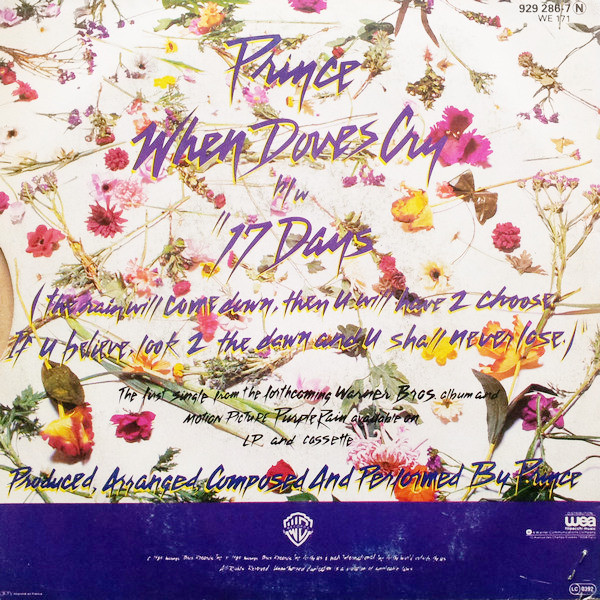 Prince - When Doves Cry | Warner Bros. Records (929 286-7) - 2