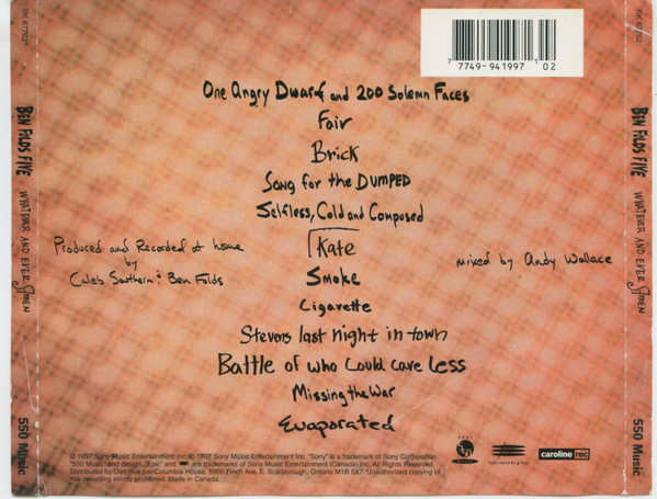 Ben Folds Five - Whatever And Ever Amen | 550 Music (BK 67762) - 2