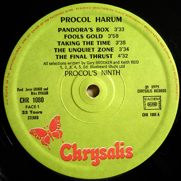 Procol Harum - Procol's Ninth | Chrysalis (CHR 1080) - 4