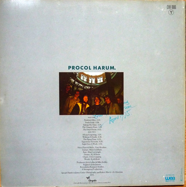 Procol Harum - Procol's Ninth | Chrysalis (CHR 1080) - 3
