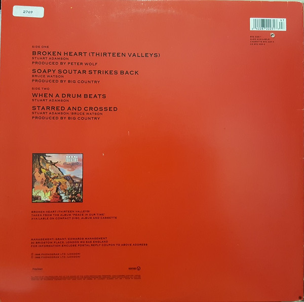 Big Country - Broken Heart (Thirteen Valleys) | Vertigo (872 223-1)