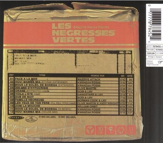 Les Negresses Vertes - 10 Remixes (87-93) | Delabel (07777 87945 2 4) - 2