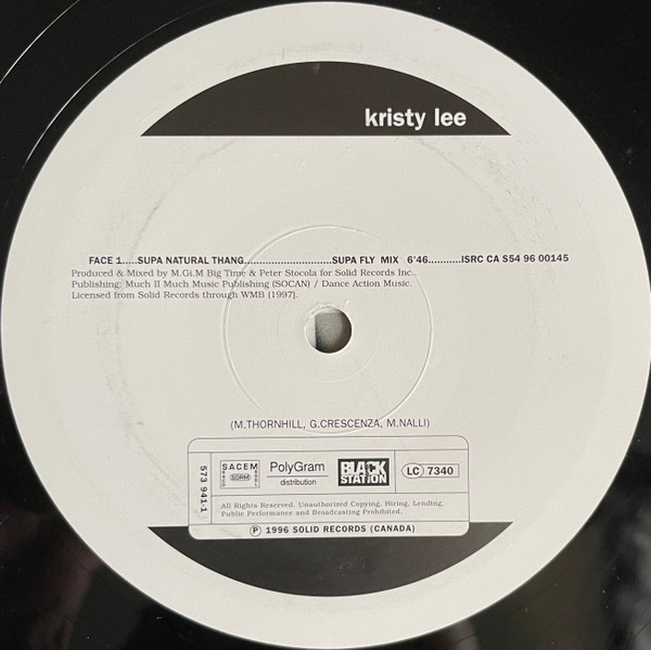 Kristy Lee - Supa Natural Thang | Disques Solid (573 941-1) - 3