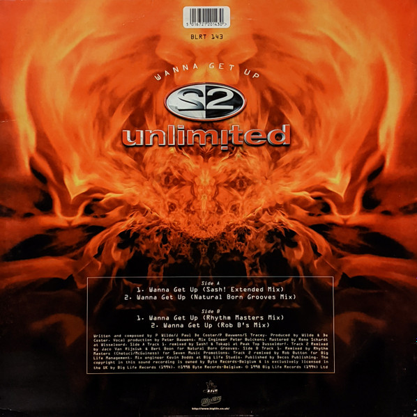 2 Unlimited - Wanna Get Up | Big Life (BLRT 143) - 2