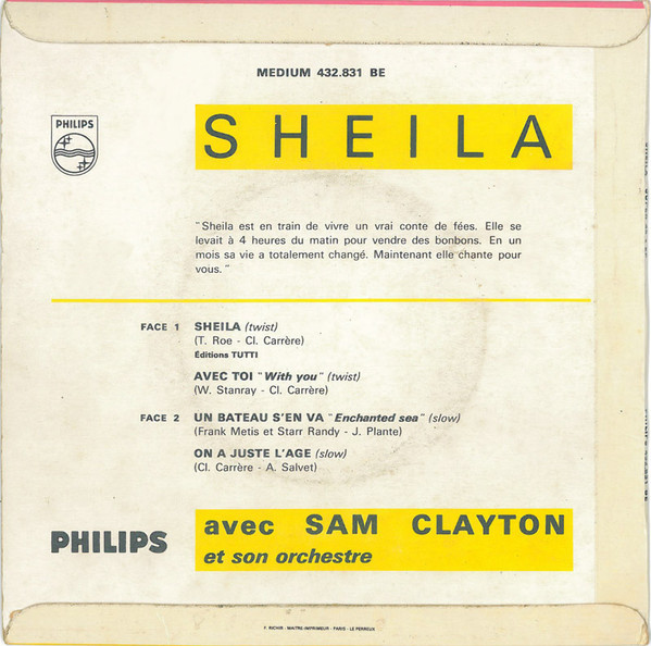 Sheila - Sheila | Philips (432.831 BE) - 2