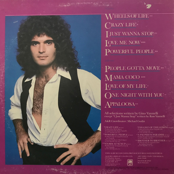 Gino Vannelli - The Best Of Gino Vannelli | A&M Records (SP-9043) - 2 Gino Vannelli - The Best Of Gino Vannelli | A&M Records (SP-9043) - 2
