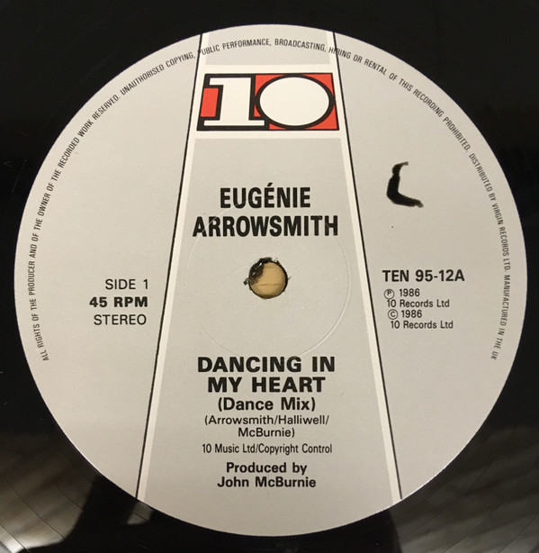 Eugenie Arrowsmith - Dancing In My Heart | 10 Records (TEN 95 - 12)