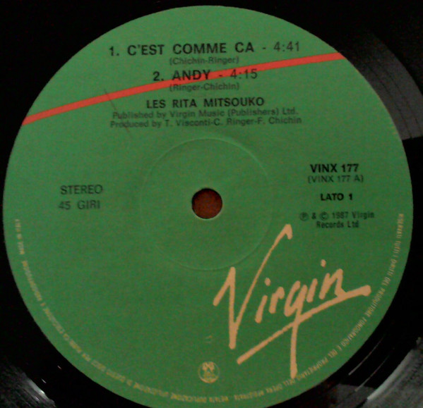 Les Rita Mitsouko - C'Est Comme Ça | Virgin (VINX 177) - 3