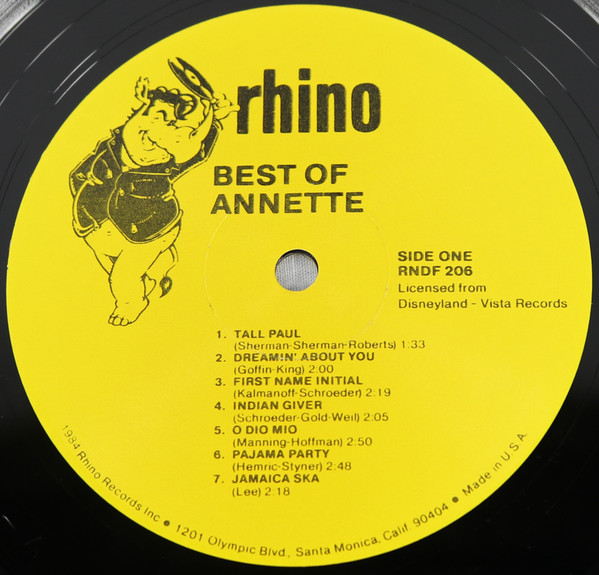 Annette - The Best Of Annette | Rhino Records (RNDF 206) - 3