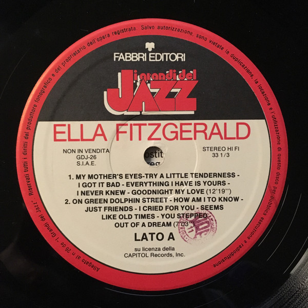 Ella Fitzgerald - Ella Fitzgerald | Fabbri Editori (GdJ 26) - 3 Ella Fitzgerald - Ella Fitzgerald | Fabbri Editori (GdJ 26) - 3