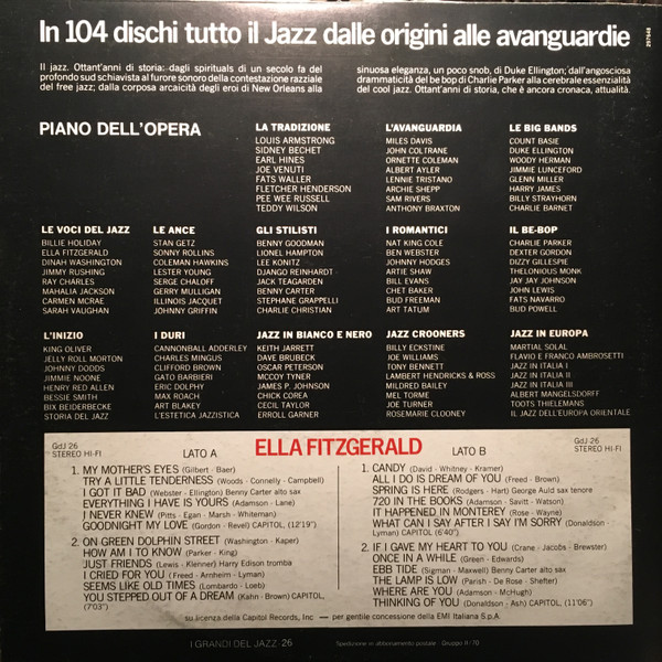 Ella Fitzgerald - Ella Fitzgerald | Fabbri Editori (GdJ 26) - 2 Ella Fitzgerald - Ella Fitzgerald | Fabbri Editori (GdJ 26) - 2