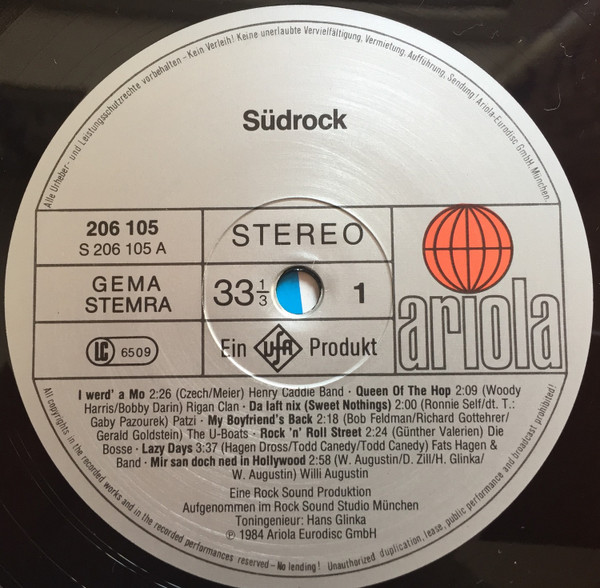 Various - Südrock | Ariola (206 105) - 3