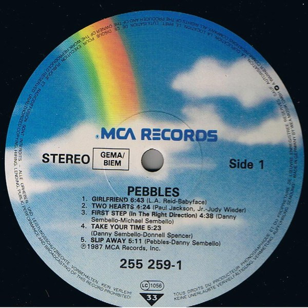 Pebbles - Pebbles | MCA Records (255 259-1) - 3 Pebbles - Pebbles | MCA Records (255 259-1) - 3