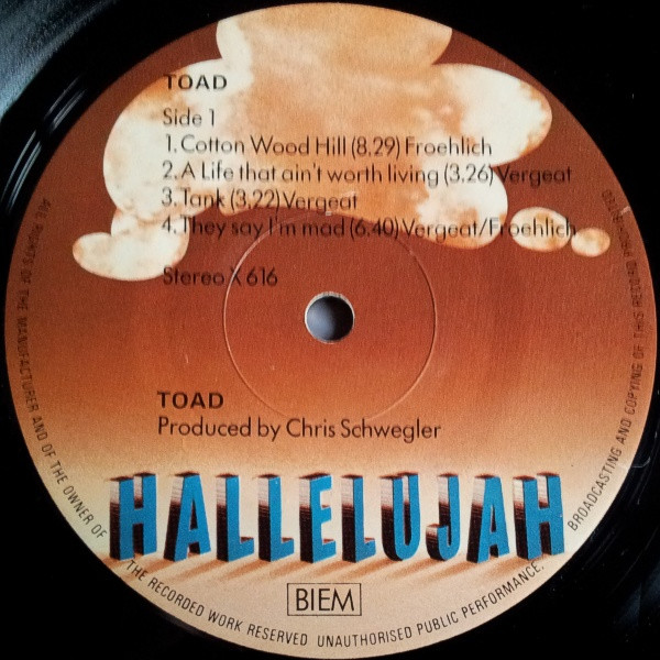 Toad - Toad | Hallelujah (X 616) - 4