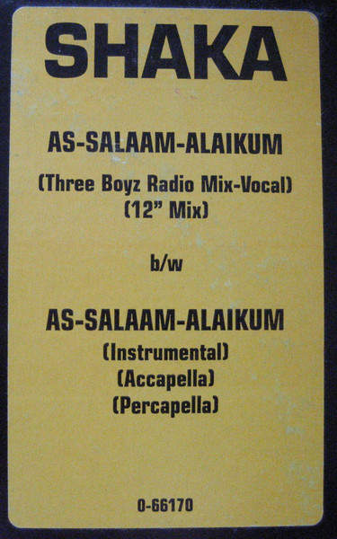 Shaka - As-Salaam-Alaikum | EastWest Records America (0-66170) - 3 Shaka - As-Salaam-Alaikum | EastWest Records America (0-66170) - 3