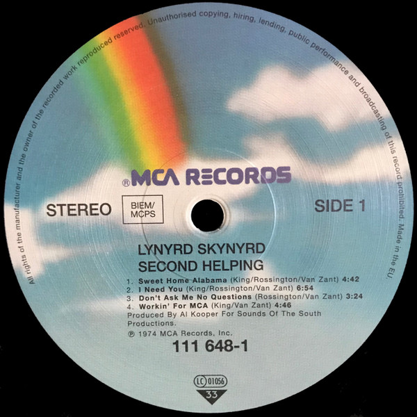 Lynyrd Skynyrd - Second Helping | MCA Records (111 648-1) - 3 Lynyrd Skynyrd - Second Helping | MCA Records (111 648-1) - 3