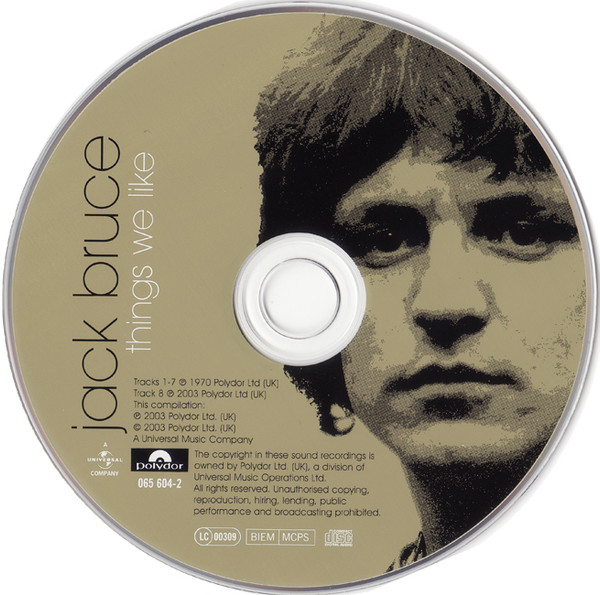 Jack Bruce - Things We Like | Polydor (065 604-2) - 3