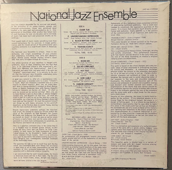 National Jazz Ensemble , Chuck Israels - National Jazz Ensemble Vol. 1 | Chiaroscuro Records (UXP-48-V) - 2 National Jazz Ensemble , Chuck Israels - National Jazz Ensemble Vol. 1 | Chiaroscuro Records (UXP-48-V) - 2