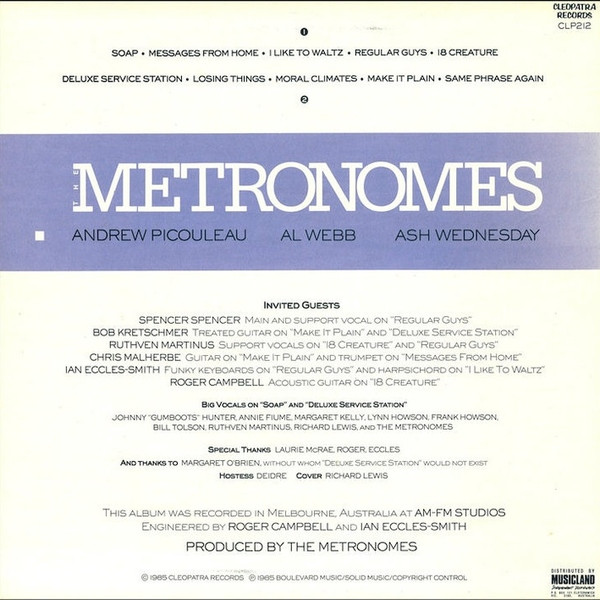 The Metronomes - Regular Guys | Cleopatra Records (CLP 212) - 3
