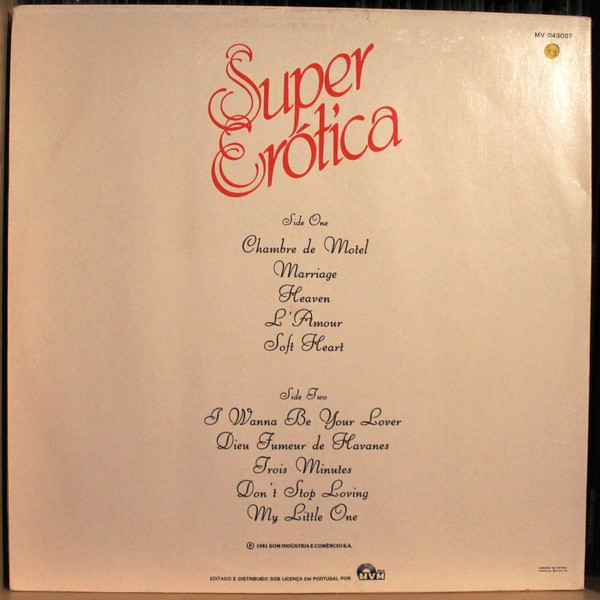 Super Erótica - Super Erótica | Discos MVM (MV-043007) - 2