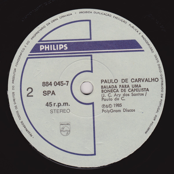 Paulo De Carvalho - Os Meninos De Huambo | Philips (884 045-7) - 4 Paulo De Carvalho - Os Meninos De Huambo | Philips (884 045-7) - 4