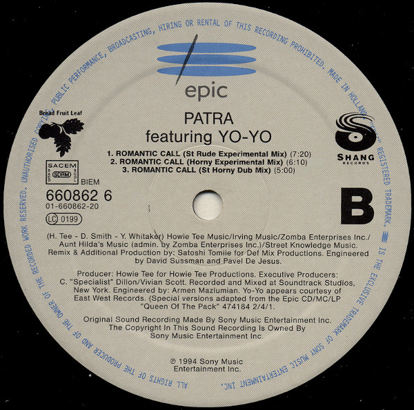 Patra Featuring Yo-Yo - Romantic Call | Epic (660862 6) - main Patra Featuring Yo-Yo - Romantic Call | Epic (660862 6) - main