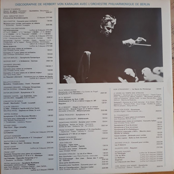 Franz von Suppé - Herbert von Karajan - Berliner Philharmoniker - Ouvertures | Deutsche Grammophon (2530 051) - 3 Franz von Suppé - Herbert von Karajan - Berliner Philharmoniker - Ouvertures | Deutsche Grammophon (2530 051) - 3