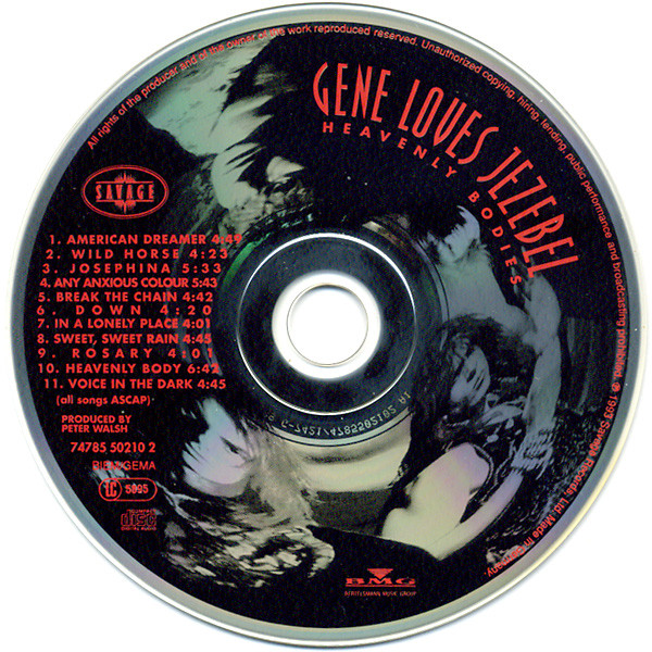 Gene Loves Jezebel - Heavenly Bodies | Savage Records (74785 50210 2) - 3