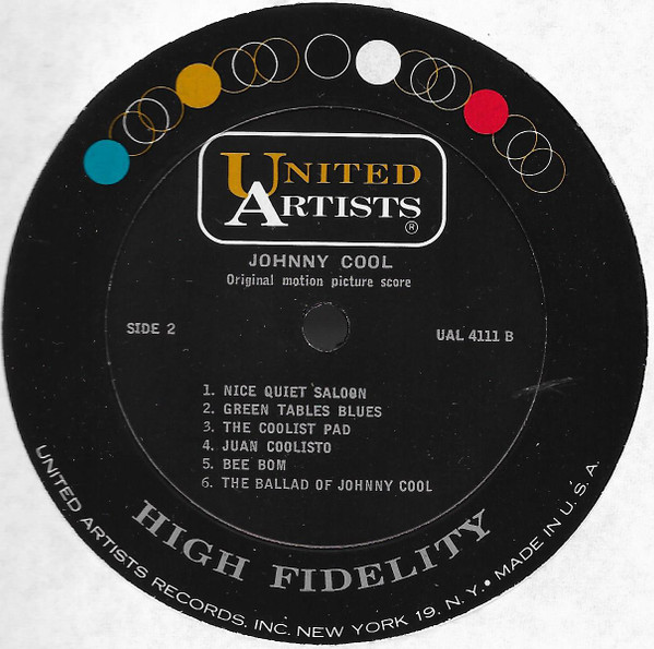 Billy May - Johnny Cool [Vinyl] | United Artists Records (UAL 4111) - 4