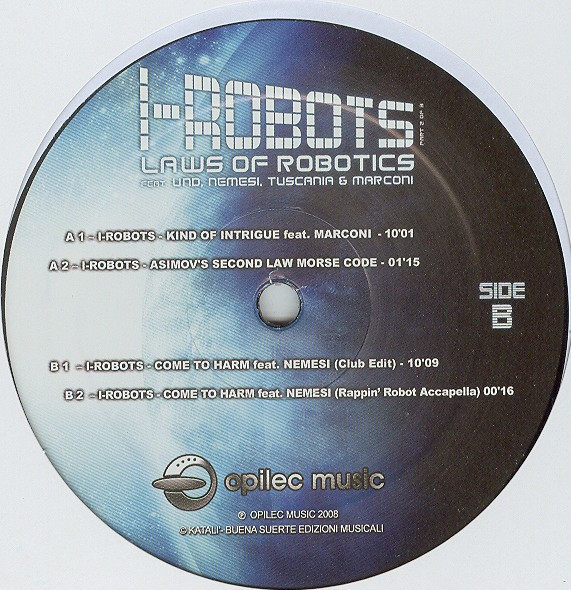 I-Robots - Laws Of Robotics - Laws E.P. Two | Opilec Music (OPCM 12" 002) - 4 I-Robots - Laws Of Robotics - Laws E.P. Two | Opilec Music (OPCM 12" 002) - 4