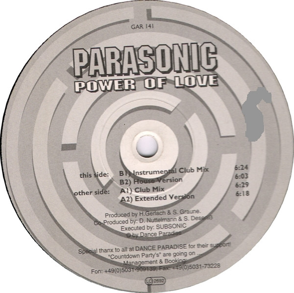Parasonic - Power Of Love | Dance Paradise (GAR 141)