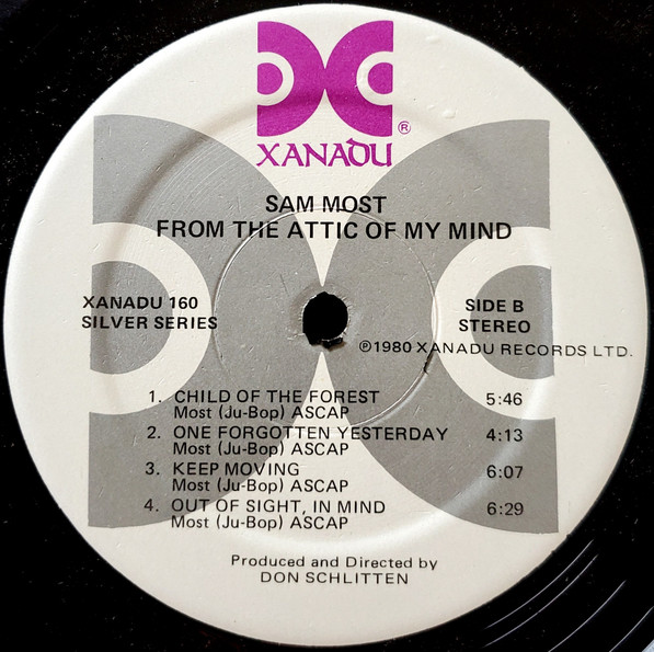 Sam Most - From The Attic Of My Mind | Xanadu Records (Xanadu 160) - 4 Sam Most - From The Attic Of My Mind | Xanadu Records (Xanadu 160) - 4