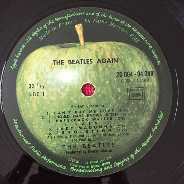 The Beatles - The Beatles Again | Apple Records (2C 064-04348) - 4 The Beatles - The Beatles Again | Apple Records (2C 064-04348) - 4