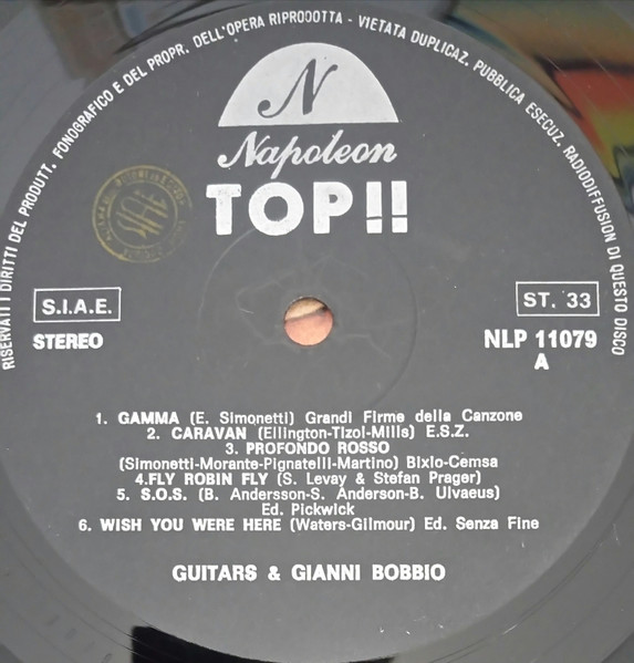 Guitars & Gianni Bobbio - Top | Napoleon (NLP 11079) - 3 Guitars & Gianni Bobbio - Top | Napoleon (NLP 11079) - 3