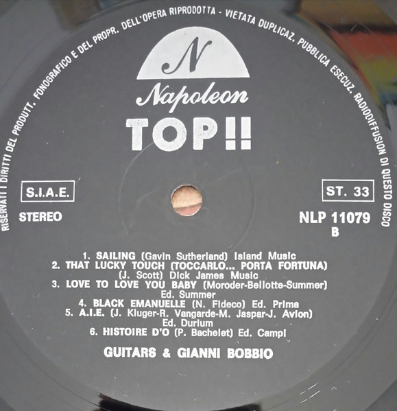 Guitars & Gianni Bobbio - Top | Napoleon (NLP 11079) - 4 Guitars & Gianni Bobbio - Top | Napoleon (NLP 11079) - 4
