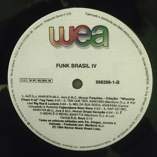 DJ Marlboro - Funk Brasil Especial IV | Warner Music Brasil (998398-1) - 4 DJ Marlboro - Funk Brasil Especial IV | Warner Music Brasil (998398-1) - 4