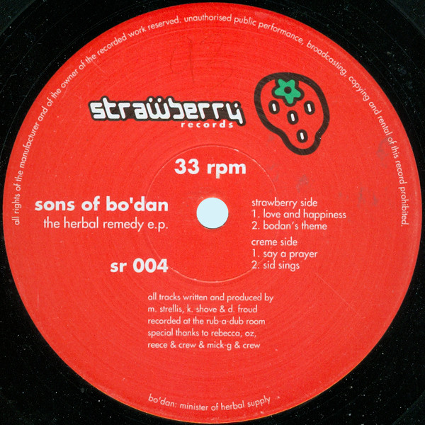 Sons Of Bo'Dan - The Herbal Remedy E.P. | Strawberry Records (sr 004) - main