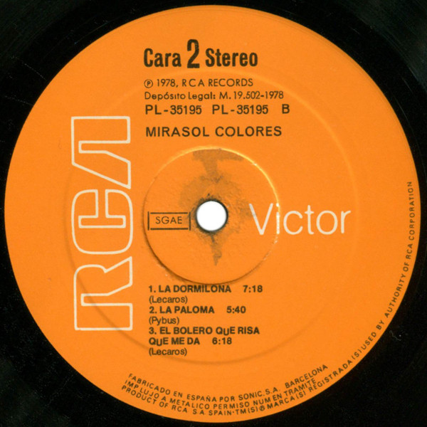 Mirasol Colores - Mirasol Colores | RCA Victor (PL-35195) - 4
