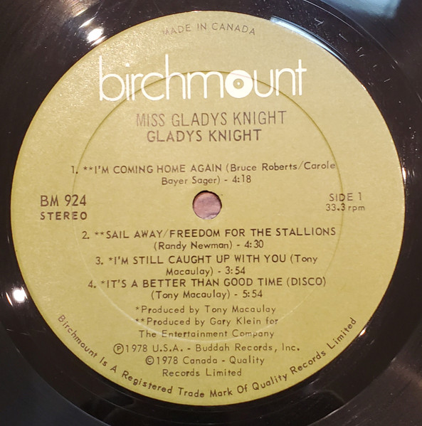 Gladys Knight - Miss Gladys Knight | Buddah Records (BM 924) - 3