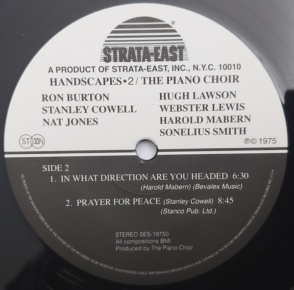 The Piano Choir - Handscapes 2 | Strata-East (SES-19750) - 4 The Piano Choir - Handscapes 2 | Strata-East (SES-19750) - 4