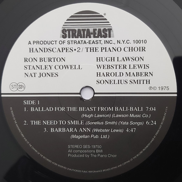 The Piano Choir - Handscapes 2 | Strata-East (SES-19750) - 3 The Piano Choir - Handscapes 2 | Strata-East (SES-19750) - 3
