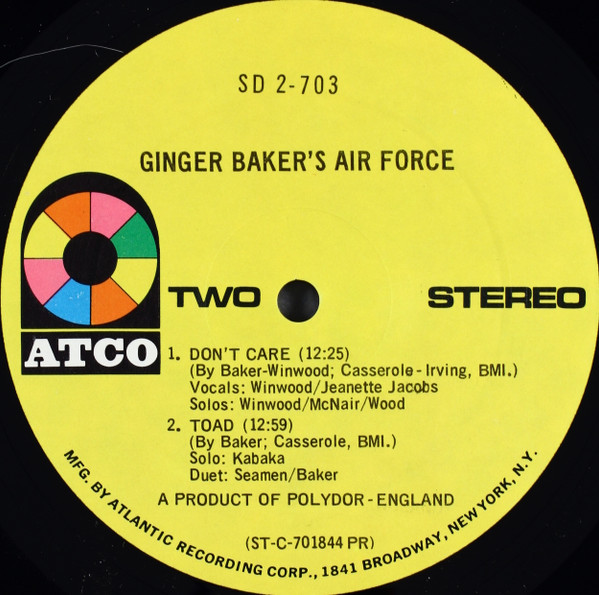 Ginger Baker's Air Force - Ginger Baker's Air Force | ATCO Records (SD 2-703) - 4 Ginger Baker's Air Force - Ginger Baker's Air Force | ATCO Records (SD 2-703) - 4