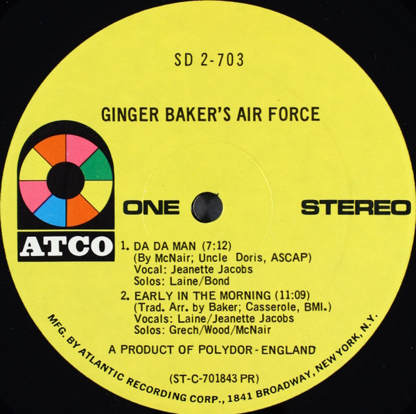 Ginger Baker's Air Force - Ginger Baker's Air Force | ATCO Records (SD 2-703) - 3 Ginger Baker's Air Force - Ginger Baker's Air Force | ATCO Records (SD 2-703) - 3