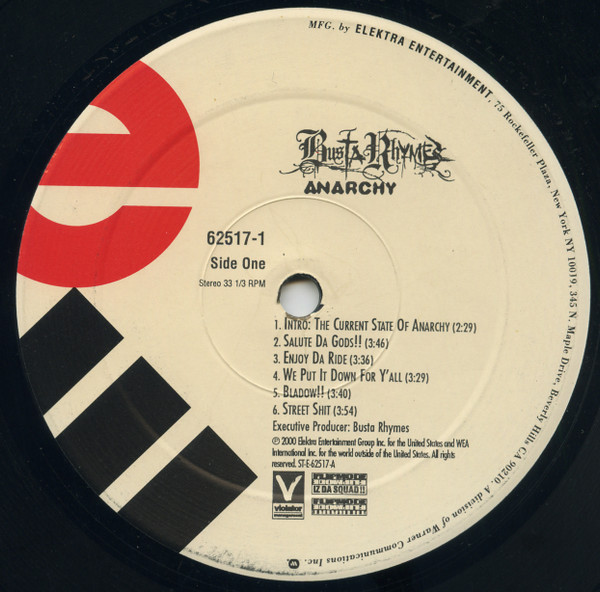 Busta Rhymes - Anarchy | Elektra (62517-1) - 3 Busta Rhymes - Anarchy | Elektra (62517-1) - 3
