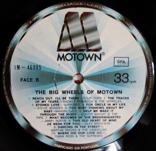 Various - The Big Wheels Of Motown | Motown (IM - 46005) - 4